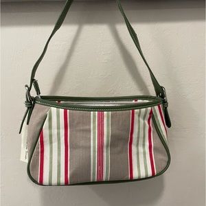 Amanda Smith Heavy Canvas Striped Purse
